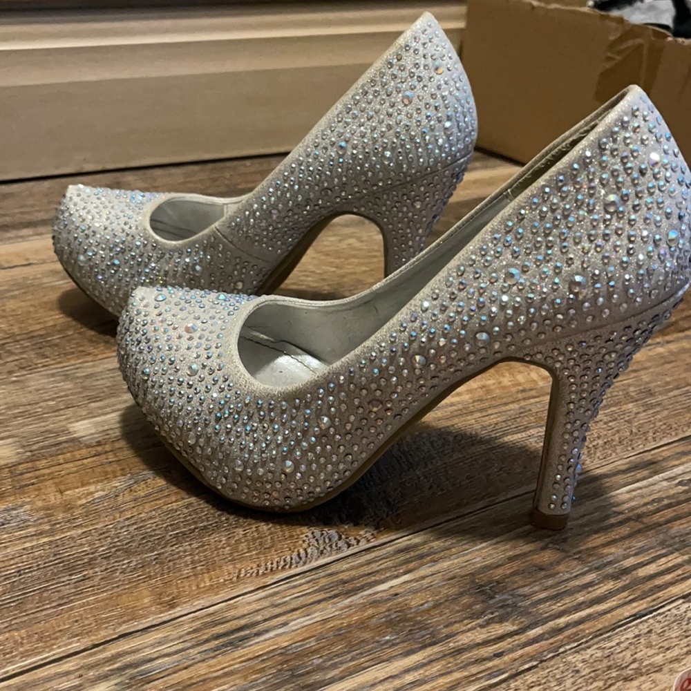 Blinged out diamond heels